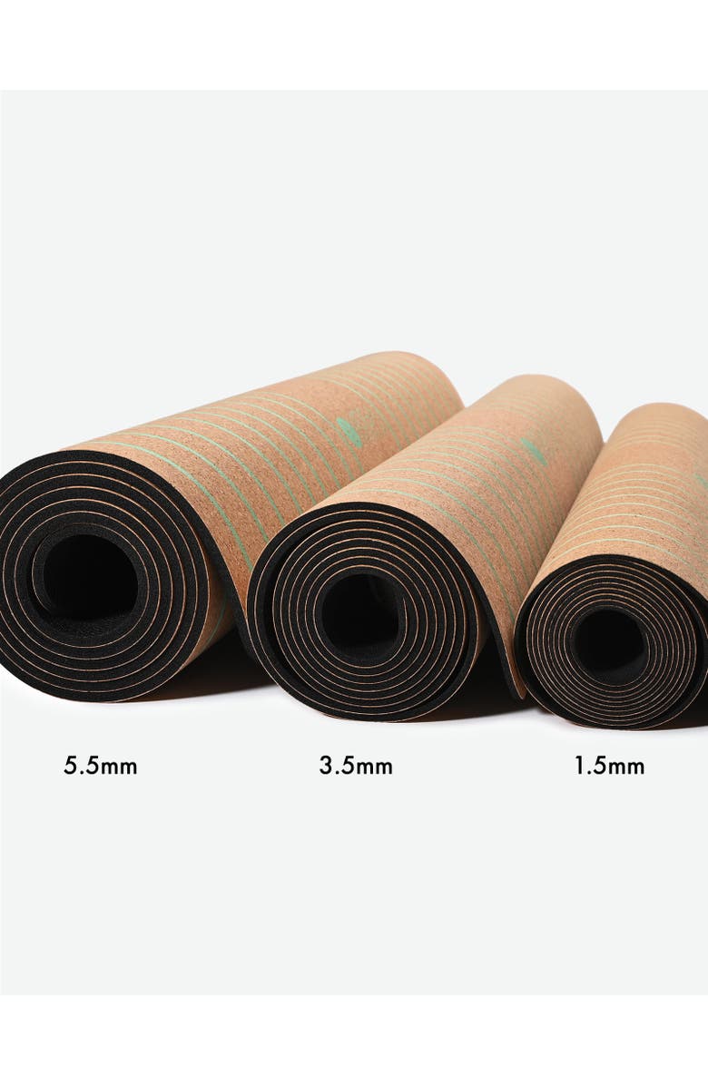 Yoga Design Lab Cork Yoga Mat 3.5mm Natural Balance, Alternate, color, Natural