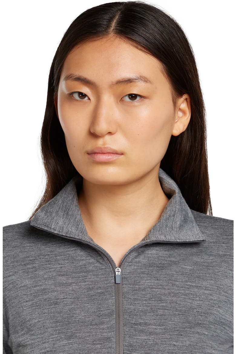 200 Oasis Merino Wool Half Zip Pullover, Alternate, color, GRITSTONE HTHR