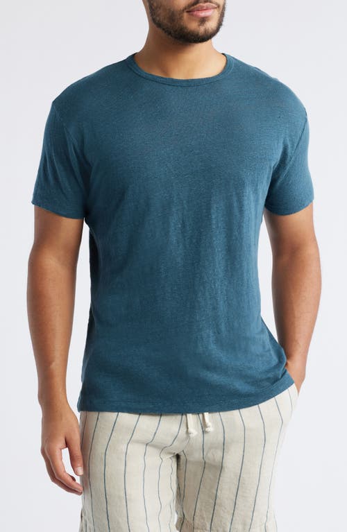 Alex Crane Sun Linen T-shirt In Dusk