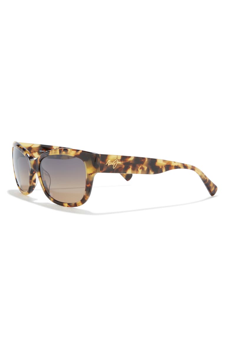 55mm Polarized Cat Eye Sunglasses, Alternate, color, TORTOISE TORTOISE BRONZE
