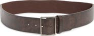 Steve Madden Burnished Edge Stretch Faux Leather Belt