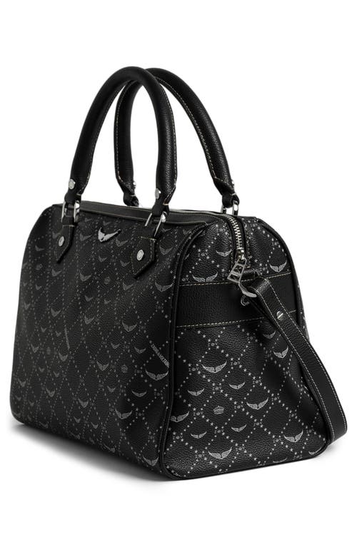 Zadig & Voltaire Medium Sunny Vibe Monogram Bag In Black