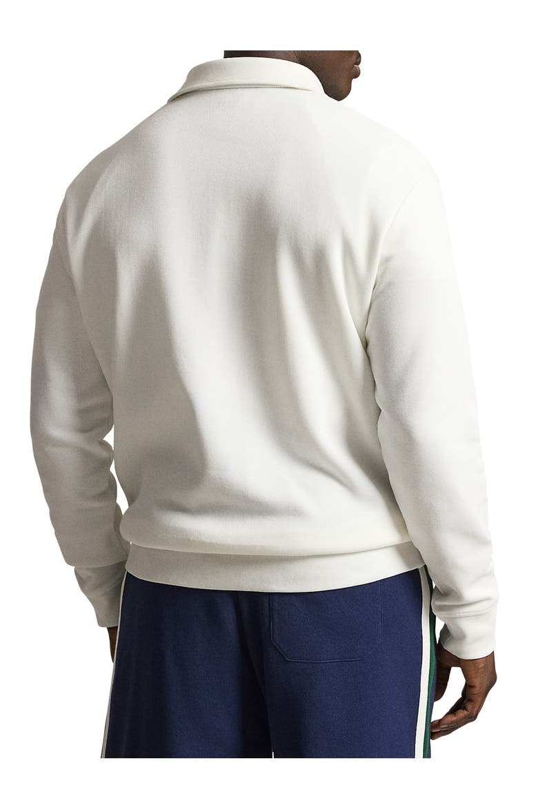 Big & Tall Colorblocked 1/4-zip Sweatshirt, Alternate, color, WHITE