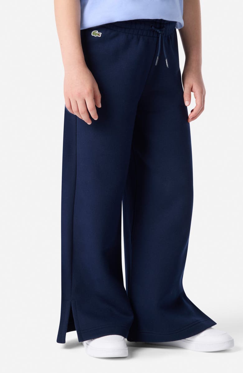 Lacoste Kids' Wide Leg Sweatpants, Alternate, color, Marine