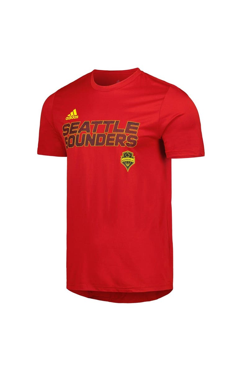adidas Men's adidas Red Seattle Sounders FC Team Jersey Hook AEROREADY T-Shirt, Alternate, color, Red