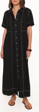 Petal & Pup Wickson Contrast Stitch Maxi Dress