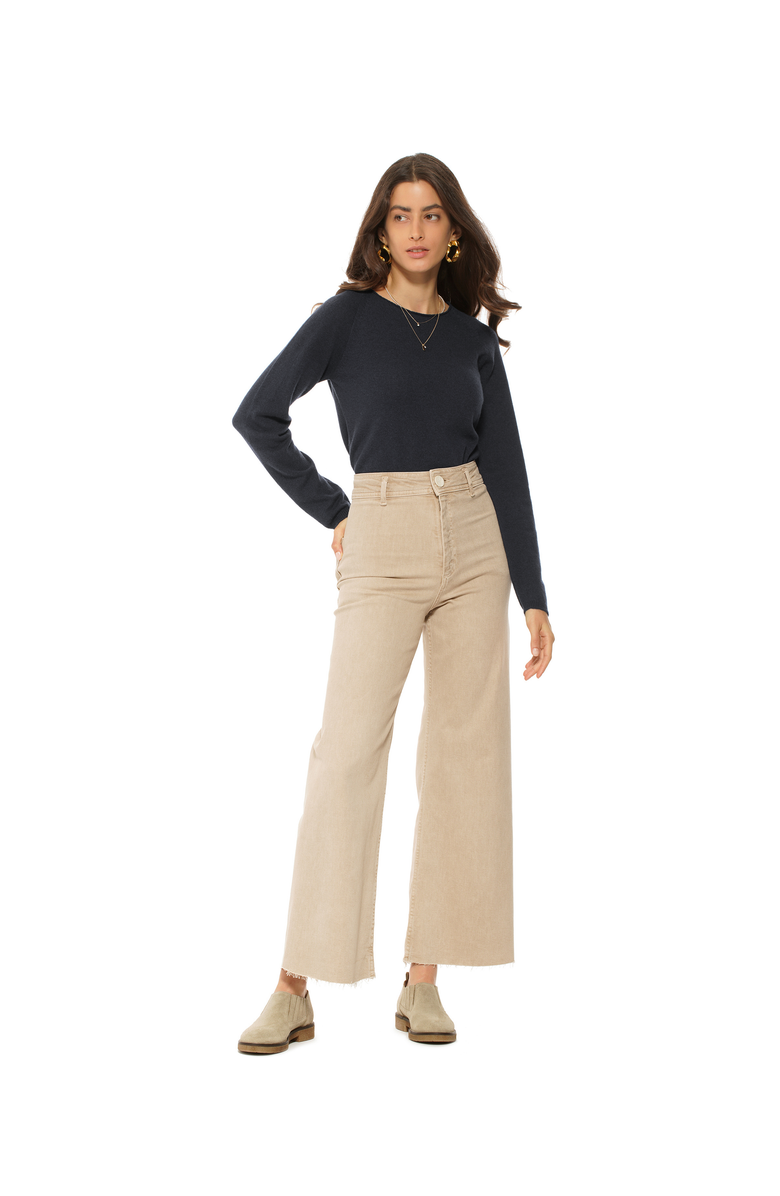 Monticelli Cashmere Ultralight Cashmere Raglan Crew Neck Sweater, Alternate, color, Charcoal