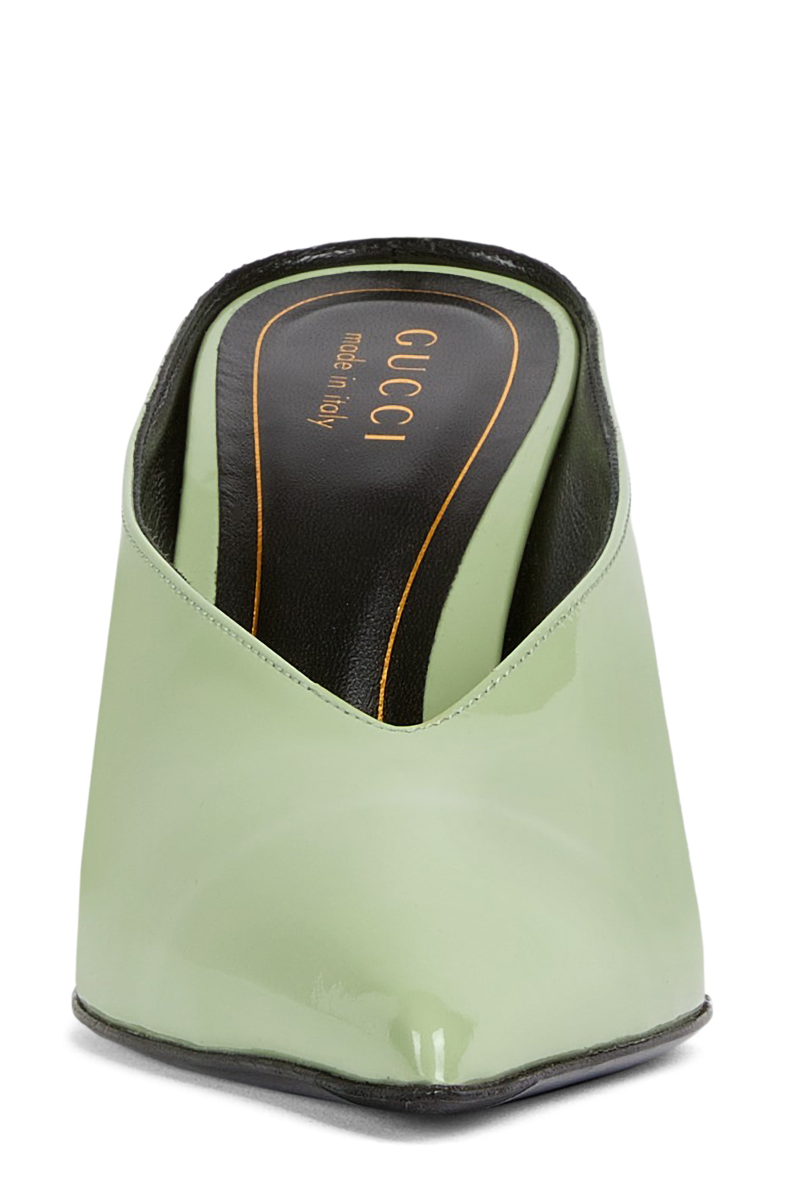 Gucci Musa Pointed Toe Mule, Alternate, color, Sage Leaf