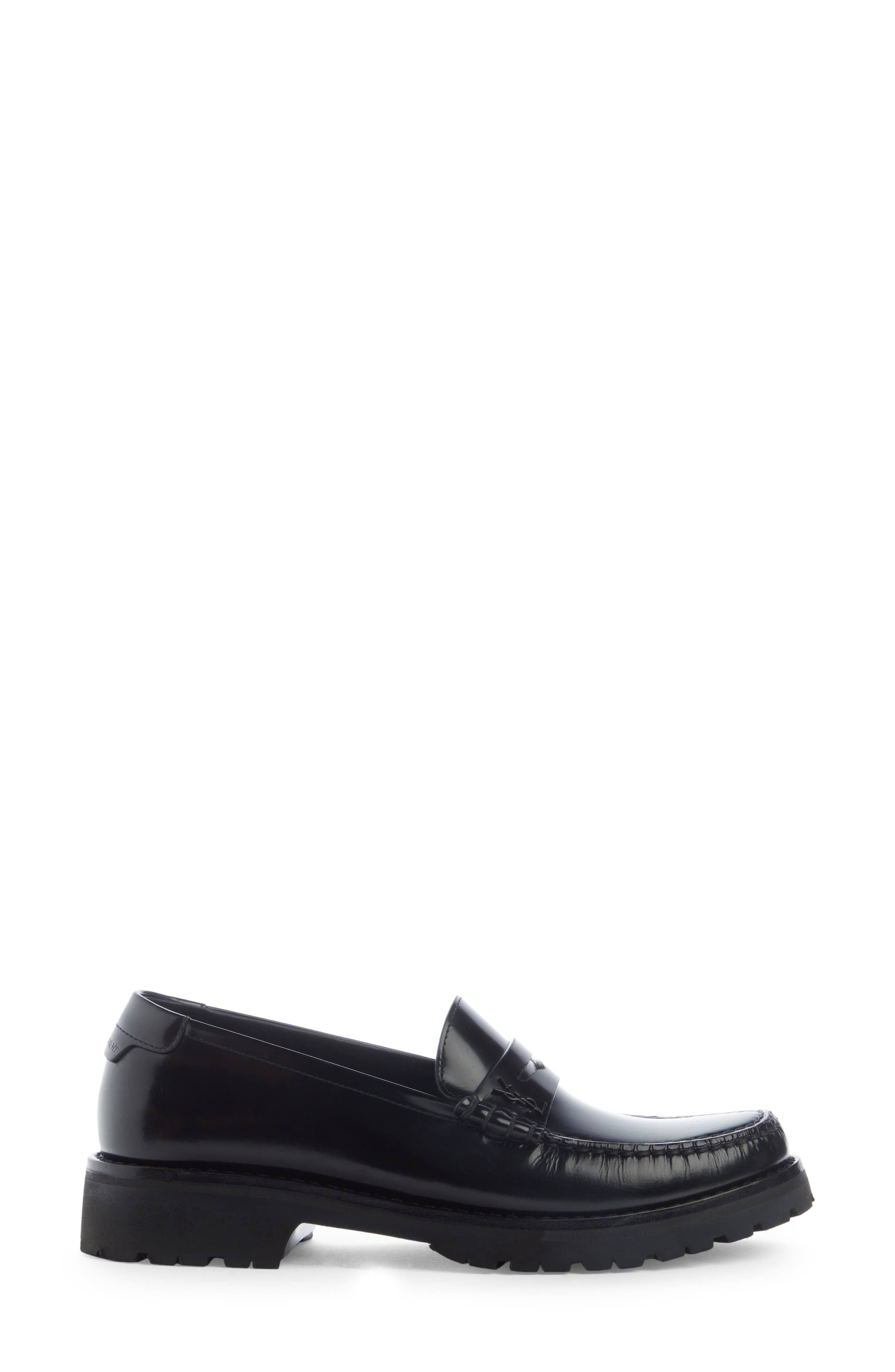 Le Loafer Monogram Penny Loafer, Alternate, color, NERO/ NERO