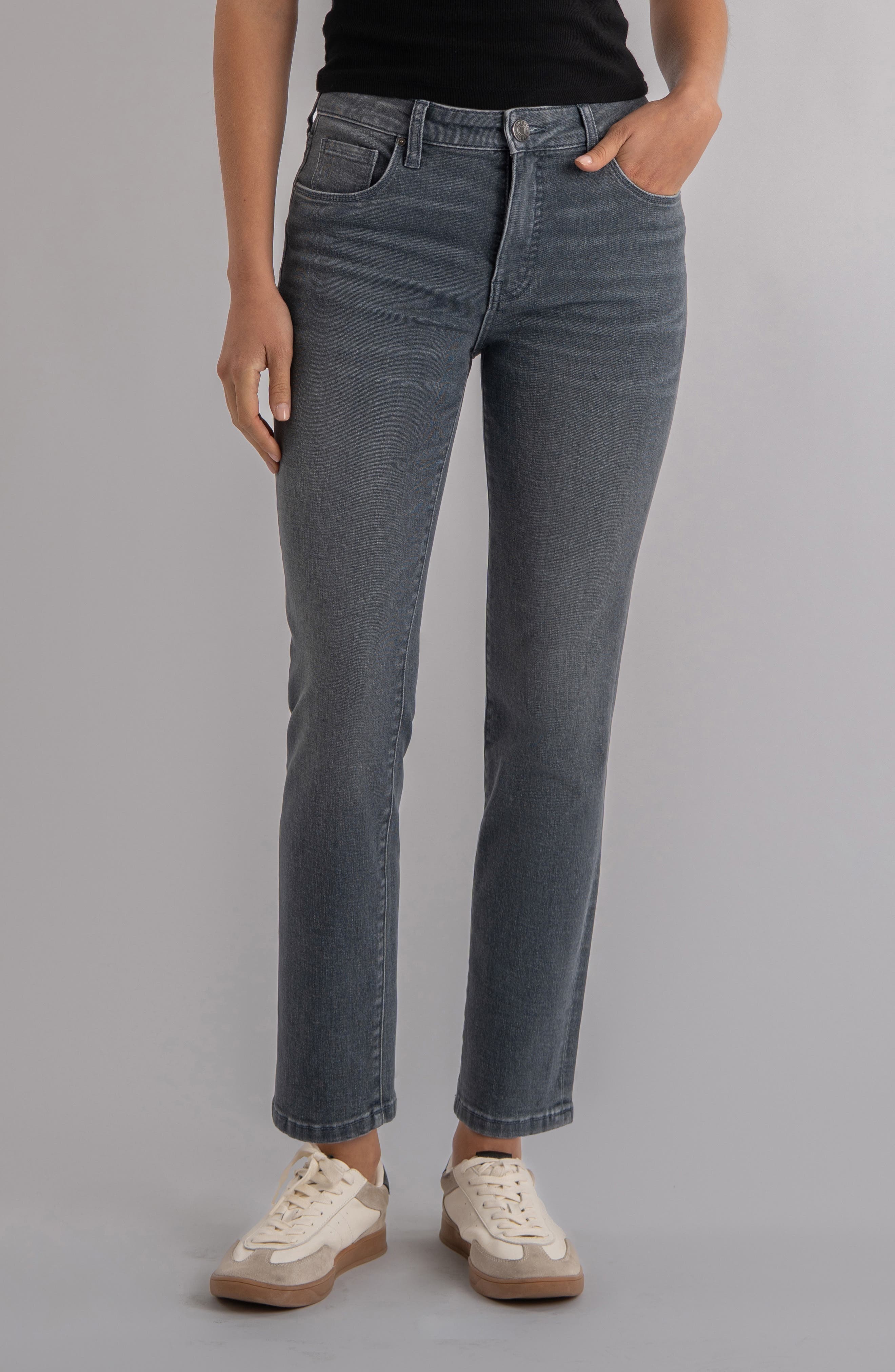 Rachael Fab Ab High Waist Ankle Mom Jeans