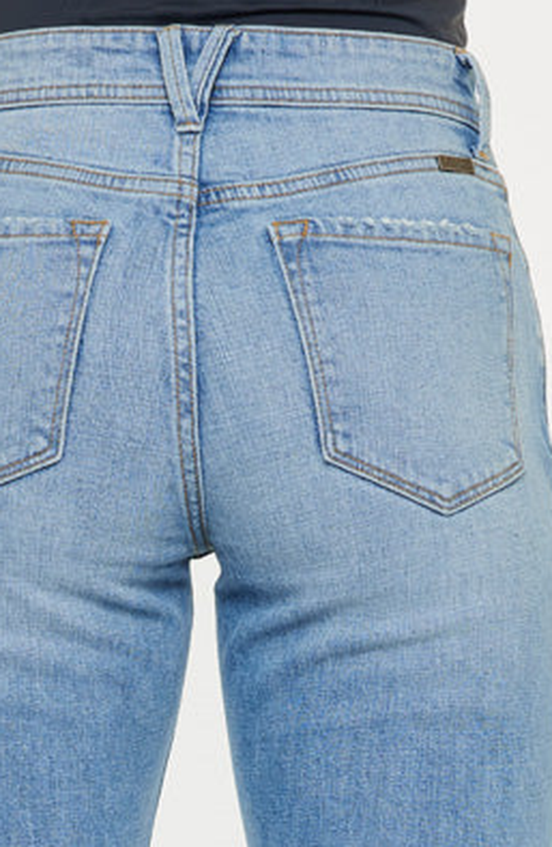 KanCan Nancy Essentials High Rise Slim Straight Leg Jeans, Alternate, color, Medium Light Wash