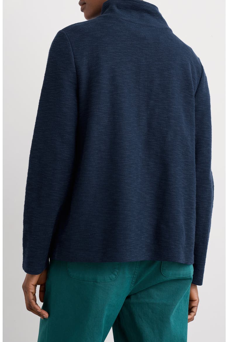 Last Boat Organic Cotton Half Placket Sweatshirt, Alternate, color, MARITIME