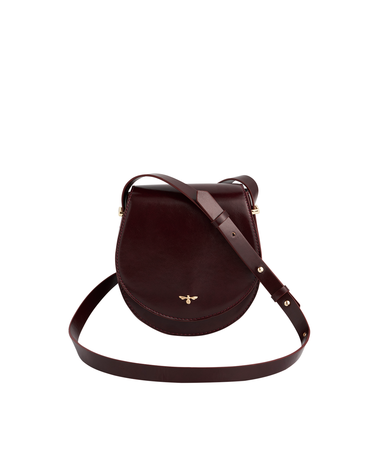 Fable England Cherry Red Saddle Bag, Main, color, 