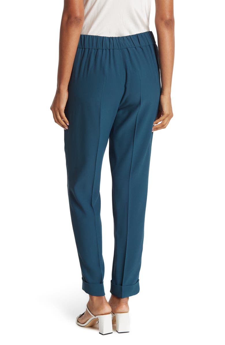 Akris Chris Cuffed Crepe Pants, Alternate, color, 