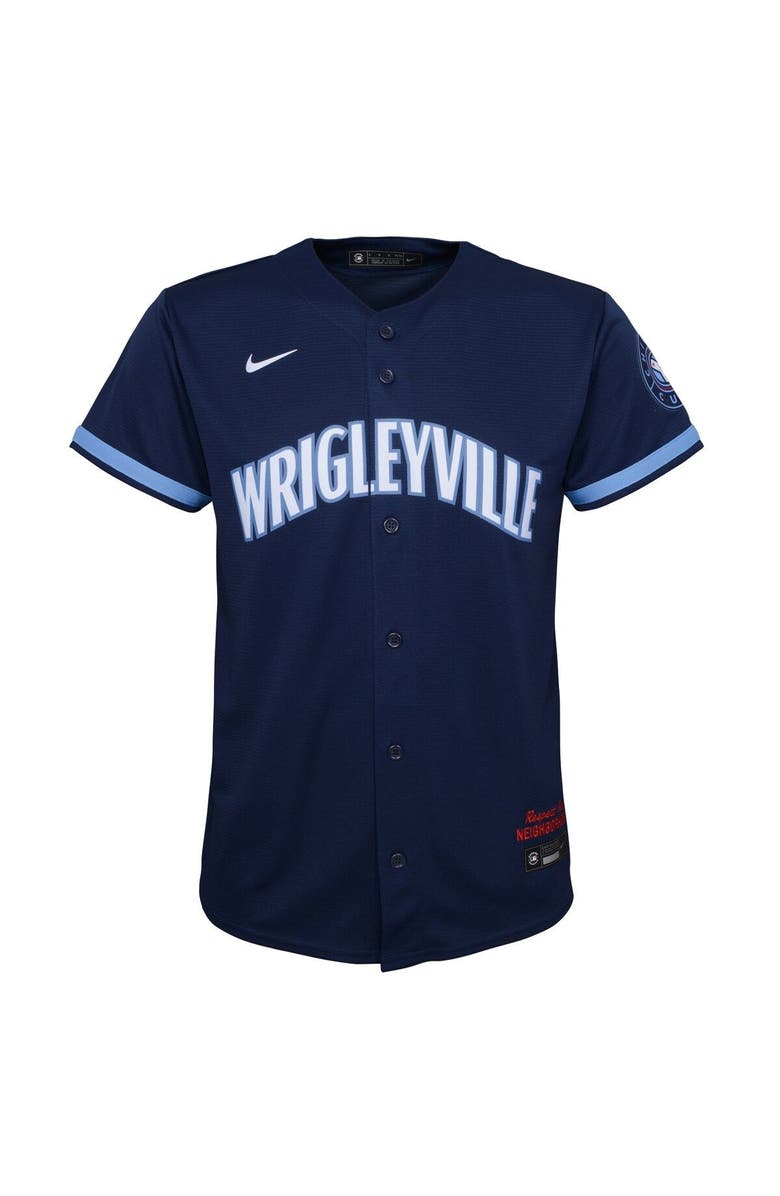 Nike Youth Nike Navy Chicago Cubs City Connect Replica Jersey, Alternate, color, 