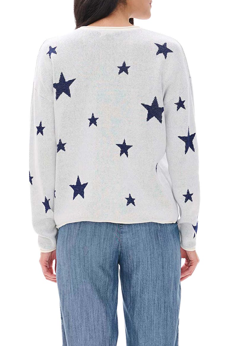 Star Rolled Edge Sweater, Alternate, color, SEA SALT