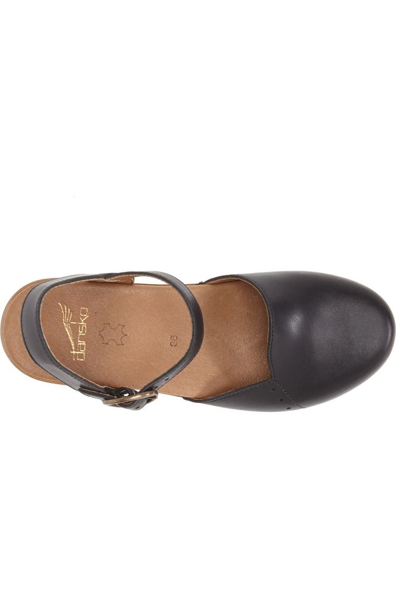 Dansko 'Maisie' Ankle Strap Leather Pump, Alternate, color,