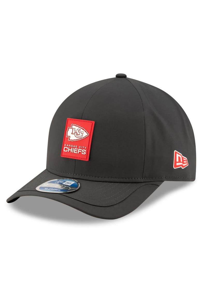 Men's New Era Charcoal Kansas City Chiefs 2025 Sideline Cold Weather 9FORTY M-Crown Adjustable Hat, Main, color, Charcoal