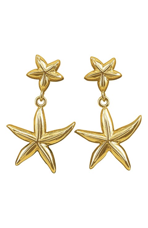 Star Fish Drop Earrings