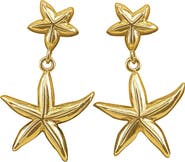 Panacea Star Fish Drop Earrings