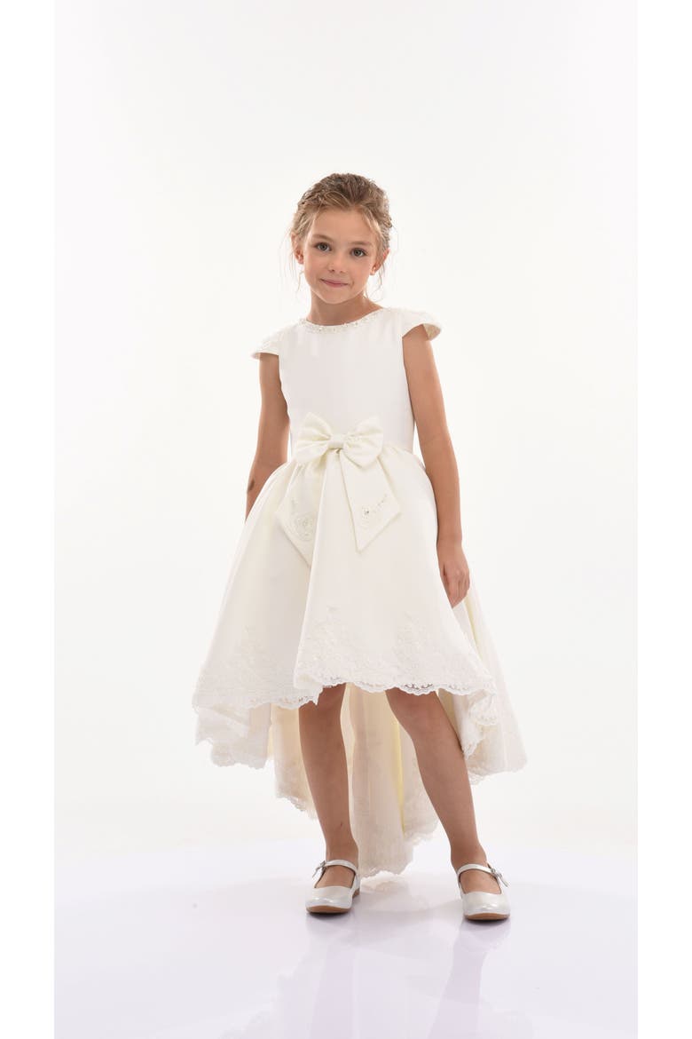 Cresci Hilo Bow Dress, Alternate, color, White