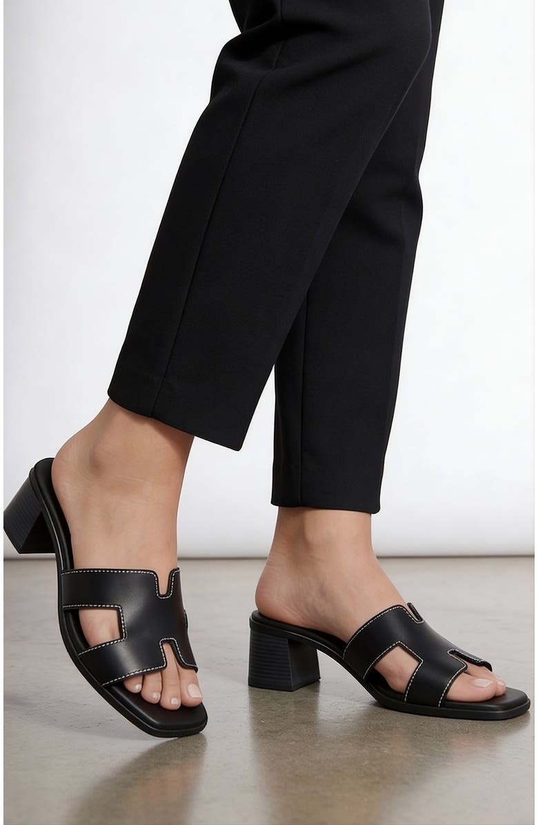 Menina Step Sorrento Leather Medium Heel Sandal, Alternate, color, Black