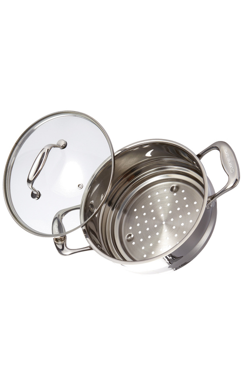 Cuisine::pro ® Iconix® Steamer Insert With Lid 8" In Silver