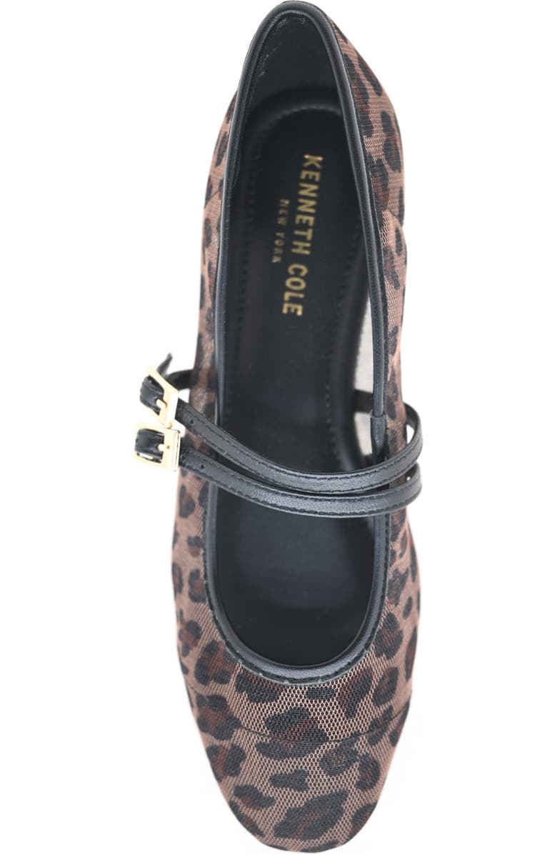 Kenneth Cole Mackenzie Mary Jane Flat, Alternate, color, Leopard Mesh