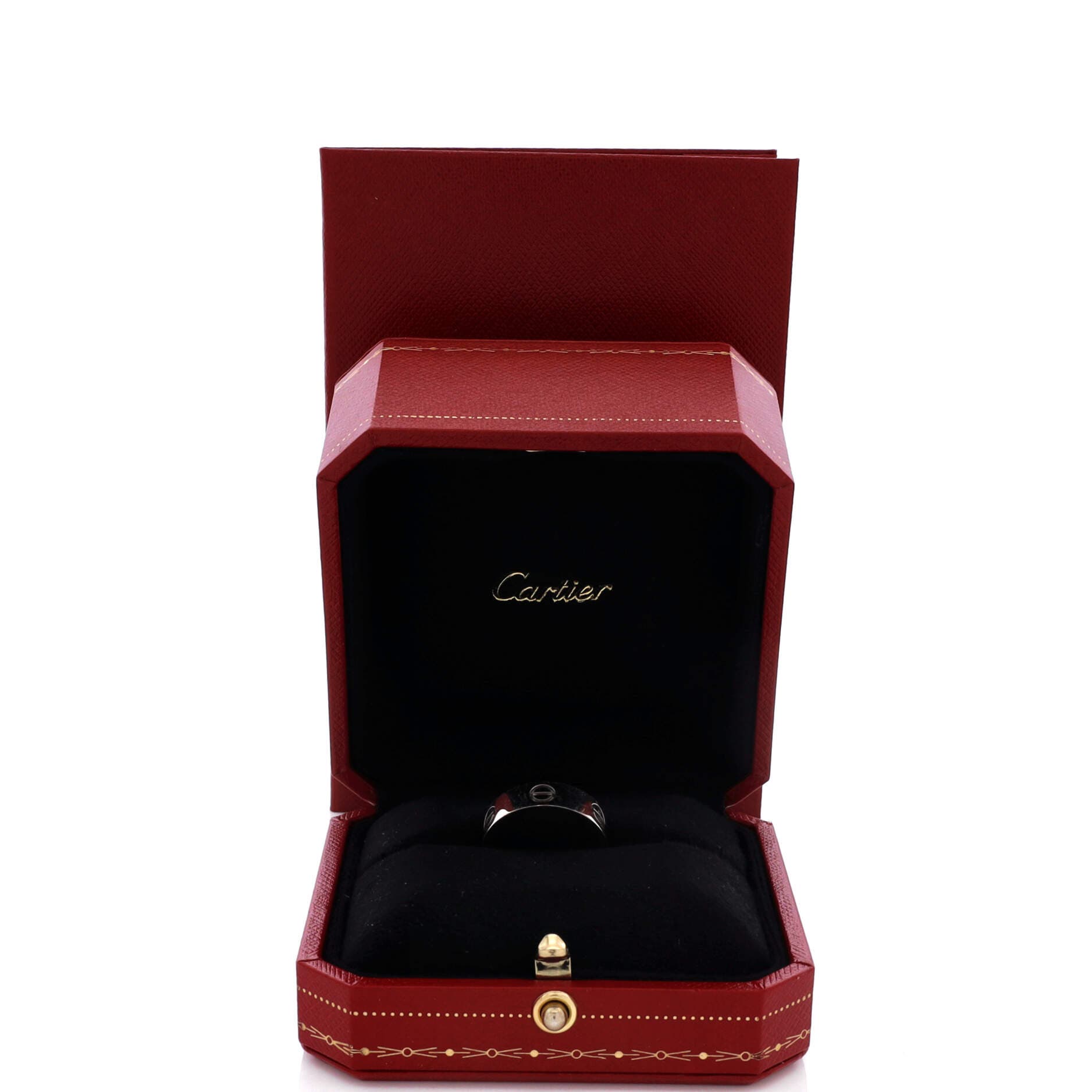 Love Band Ring 18K White Gold, Alternate, color, Metallic Gold