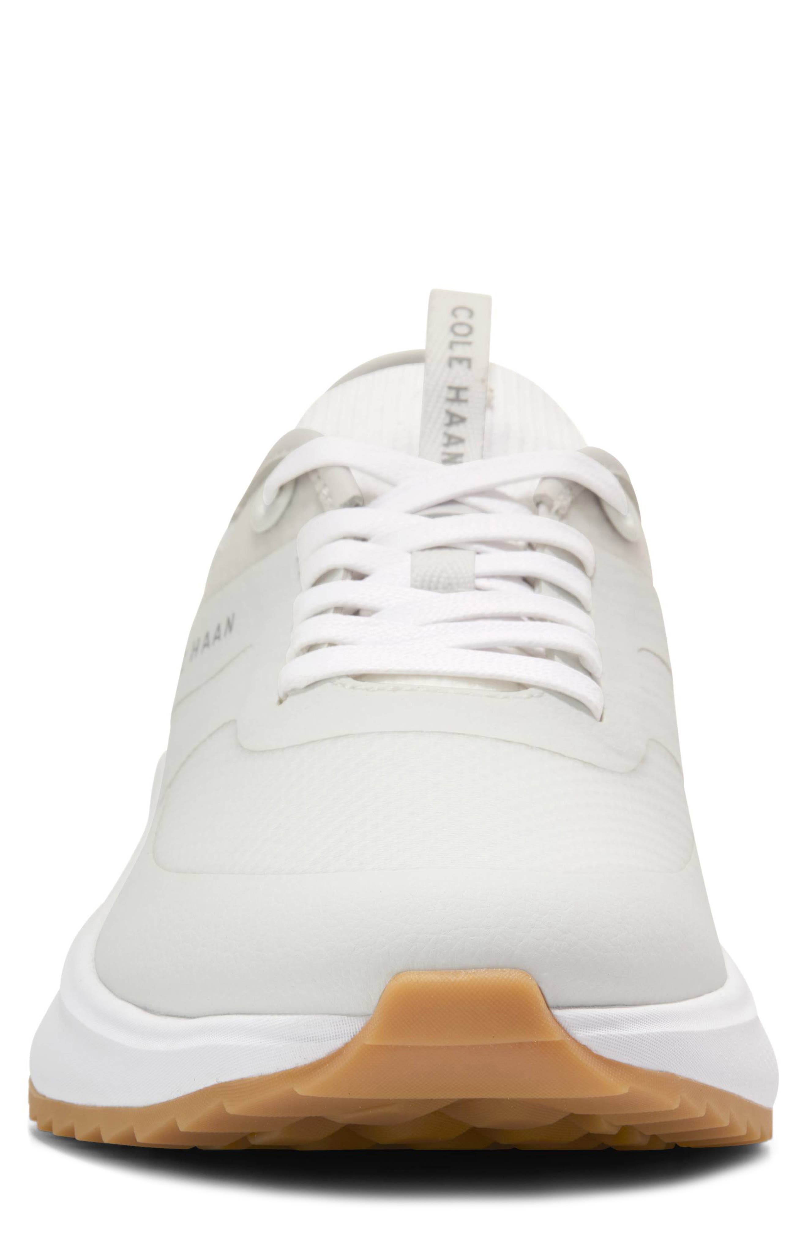 Cole Haan GrandPro Waterproof All Day Golf Shoe, Alternate, color, White/ Veg Tan/ White