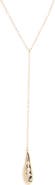 NORDSTROM RACK Teardrop Y-Drop Pendant Necklace