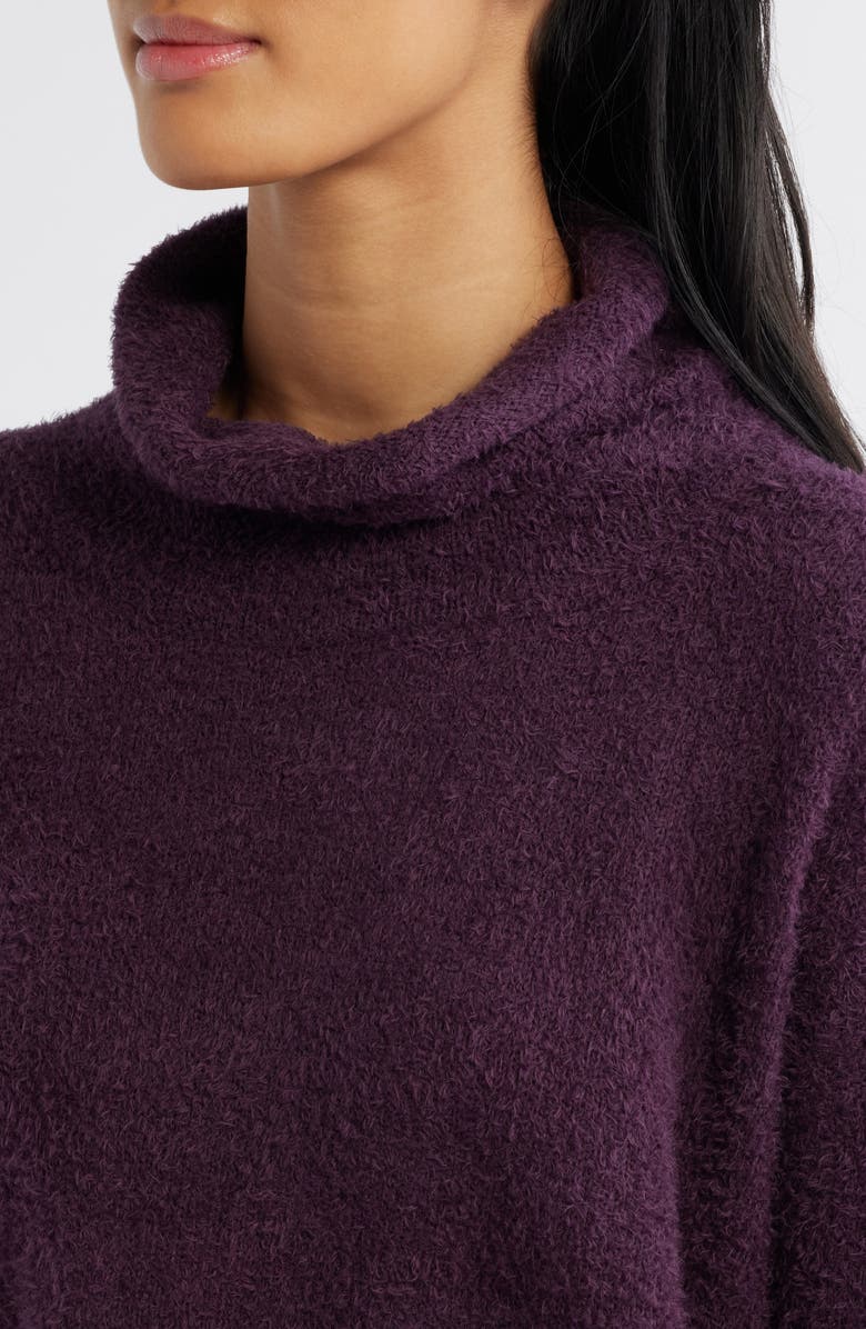Eileen Fisher Organic Cotton Turtleneck Sweater, Alternate, color,