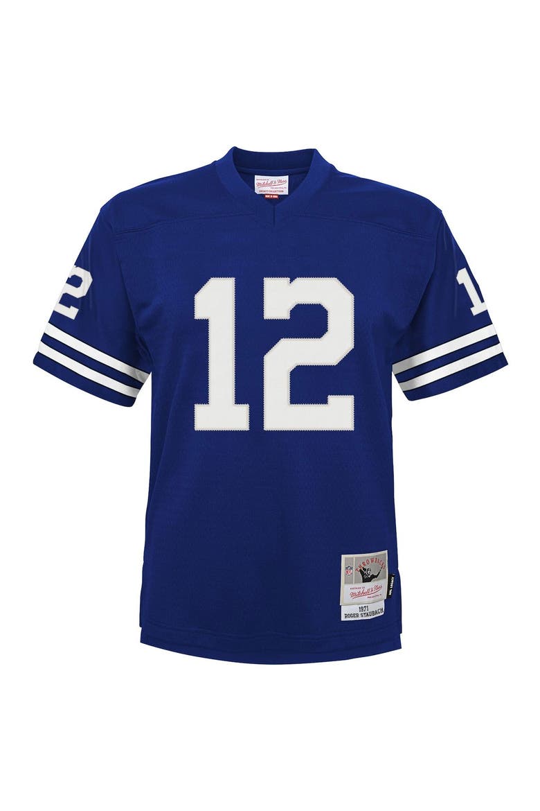Preschool Mitchell & Ness Roger Staubach Navy Dallas Cowboys 1971 Retired Player Legacy Jersey, Alternate, color, Navy