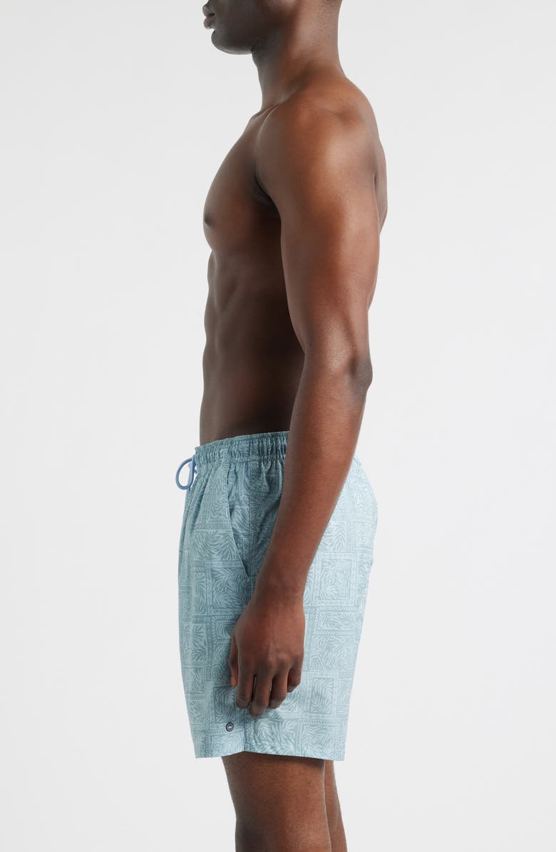 Peter Millar Seaside Shade Swim Trunks, Alternate, color, Willow