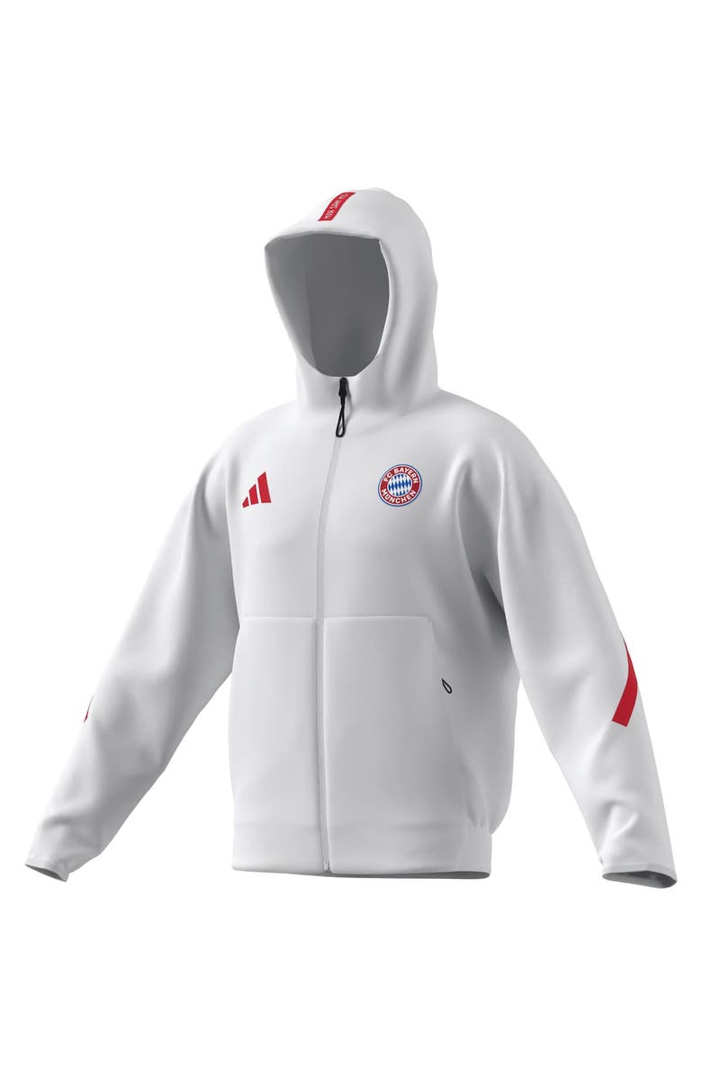 adidas Men's adidas White Bayern Munich 2025/26 Anthem Full-Zip Jacket, Alternate, color, White