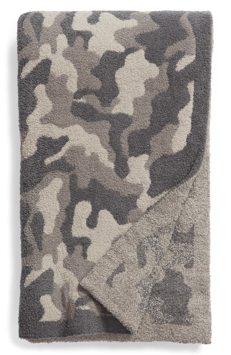 Barefoot Dreams<sup>®</sup> CozyChic<sup>®</sup> Camo Throw Blanket, Main, color,