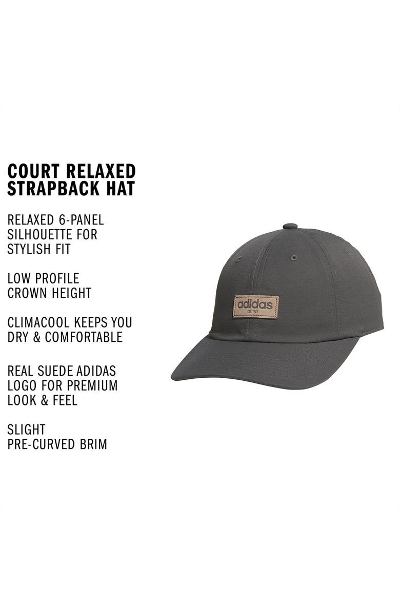 adidas Court Baseball Cap, Alternate, color, Grey Six/Wonder Cargo Khaki