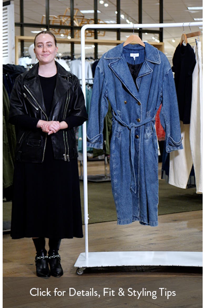 Alora Featherweight Denim Trench Coat video