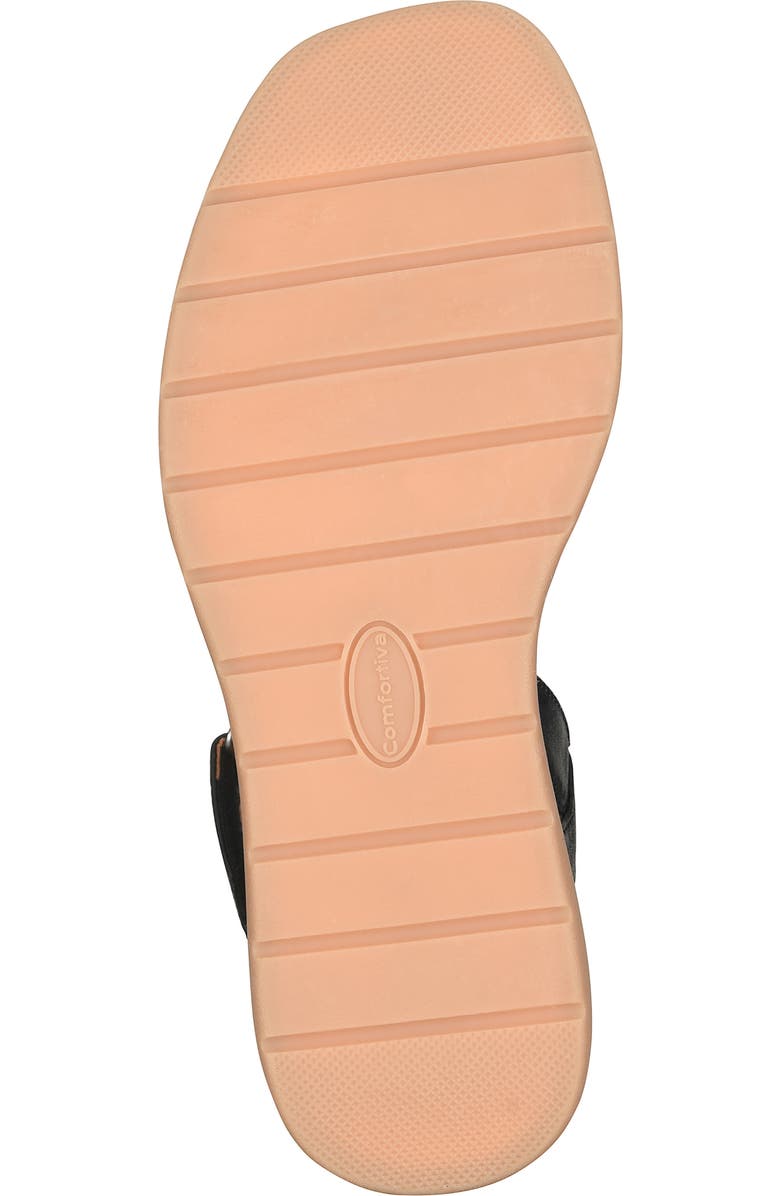 Comfortiva Ash Ankle Strap Platform Wedge Sandal, Alternate, color, Black