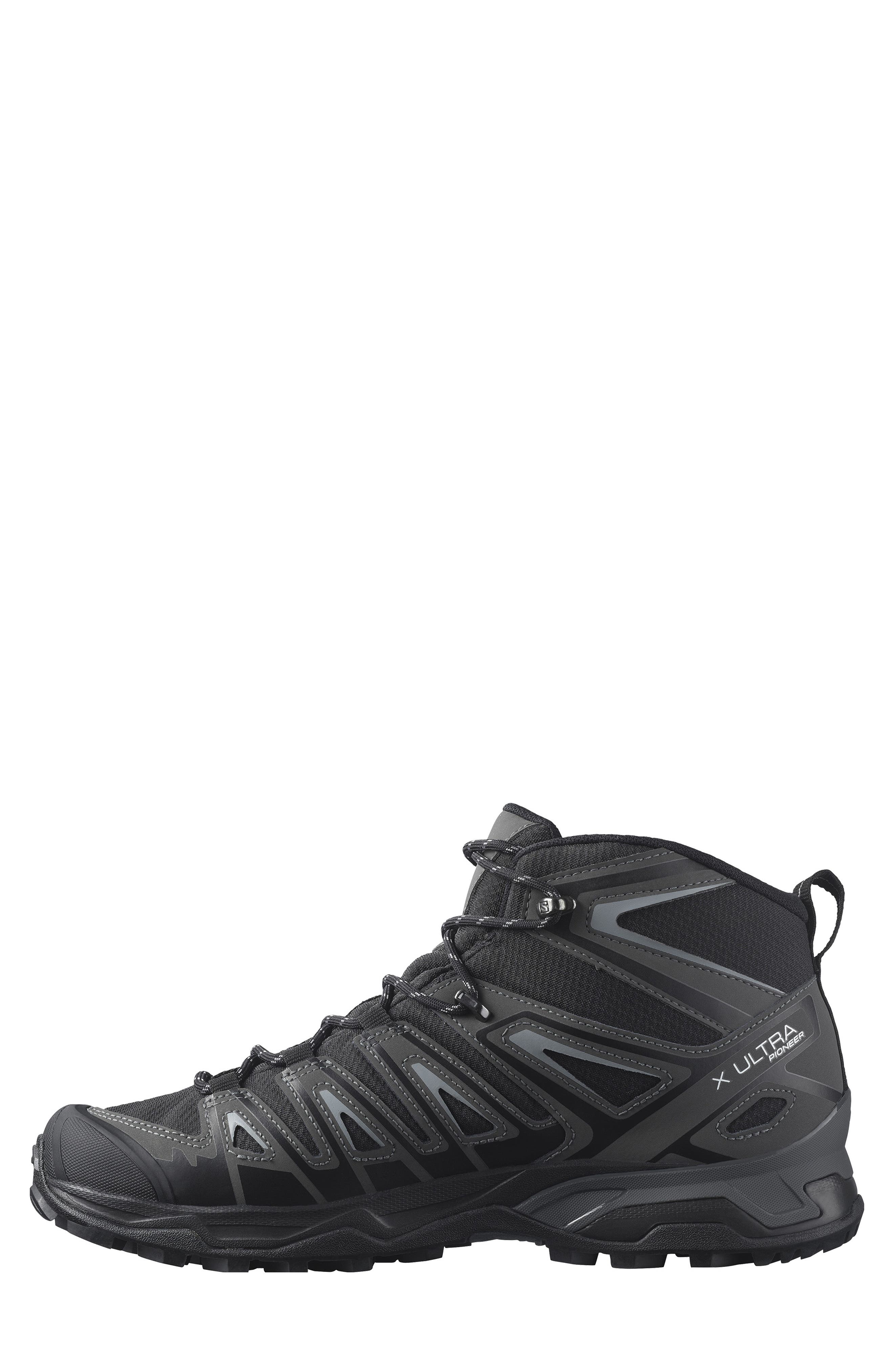 X Ultra Pioneer Waterproof Mid Hiker Boot, Alternate, color, BLACK/ MAGNET/ MONUMENT