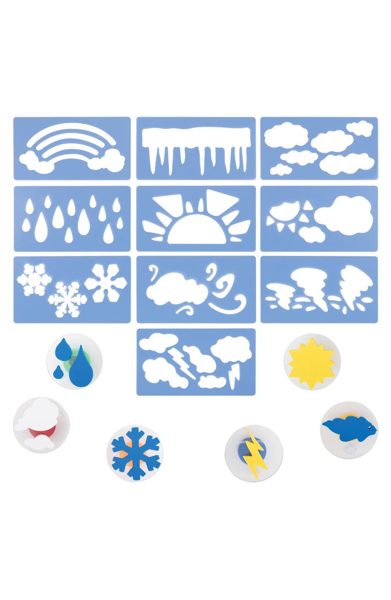 Kaplan Early Learning Company Weather Art Kit, Main, color, Blue