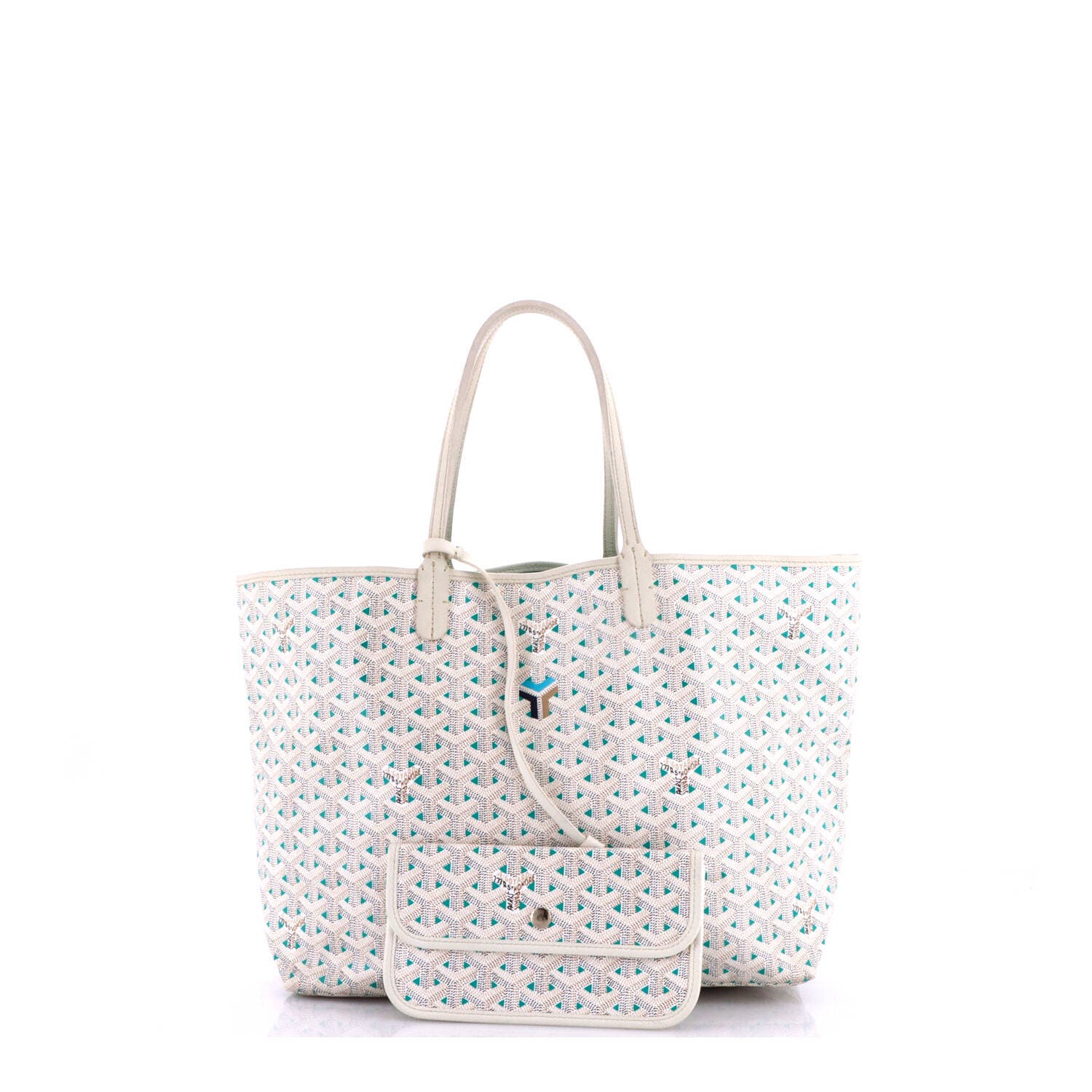 Saint Louis Tote Claire Voie Coated Canvas PM, Alternate, color, White