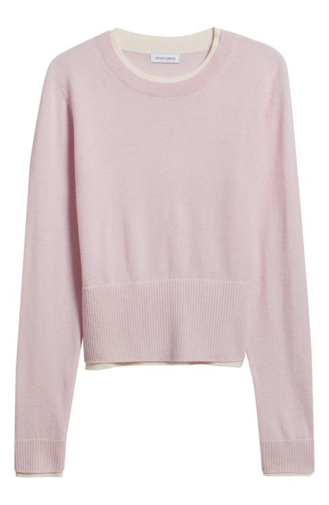 Tove Layered Look Wool & Cashmere Sweater