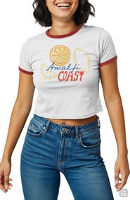 Monster Digital Amalfi Lemons Crop Graphic T-Shirt