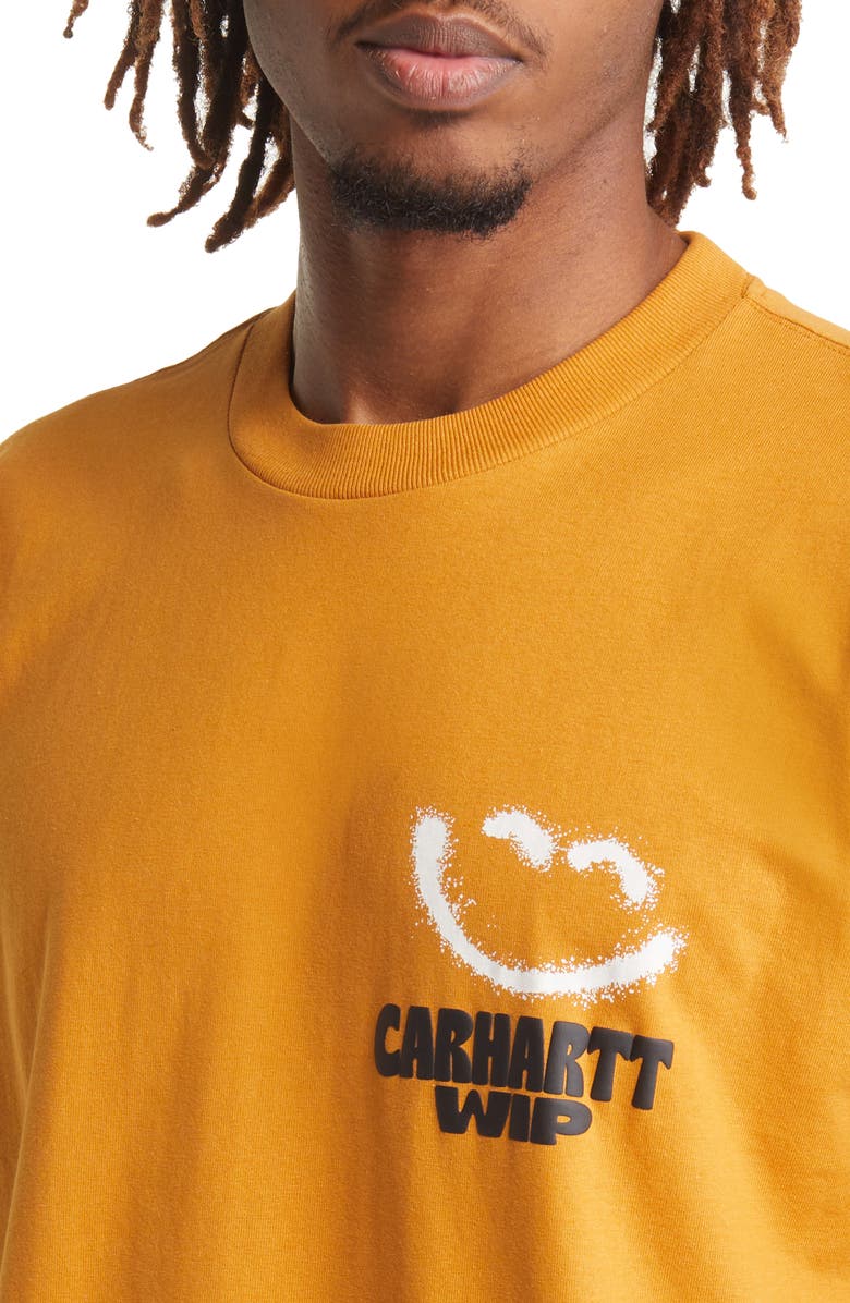Carhartt Work In Progress Happy Script Organic Cotton Graphic Tee, Alternate, color, 