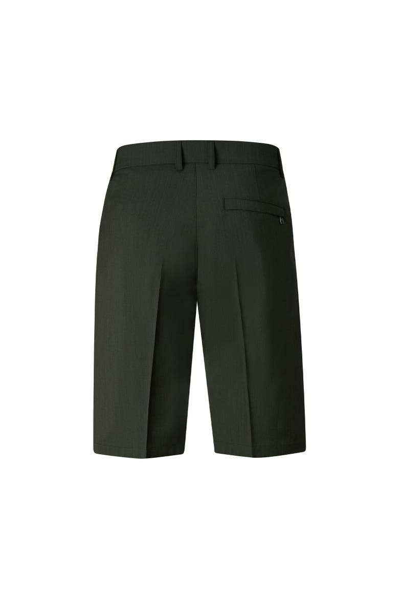 Johny Pleated Shorts, Alternate, color, Olive green