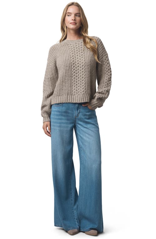 Splendid Celeste Cable Stitch Sweater In Brown