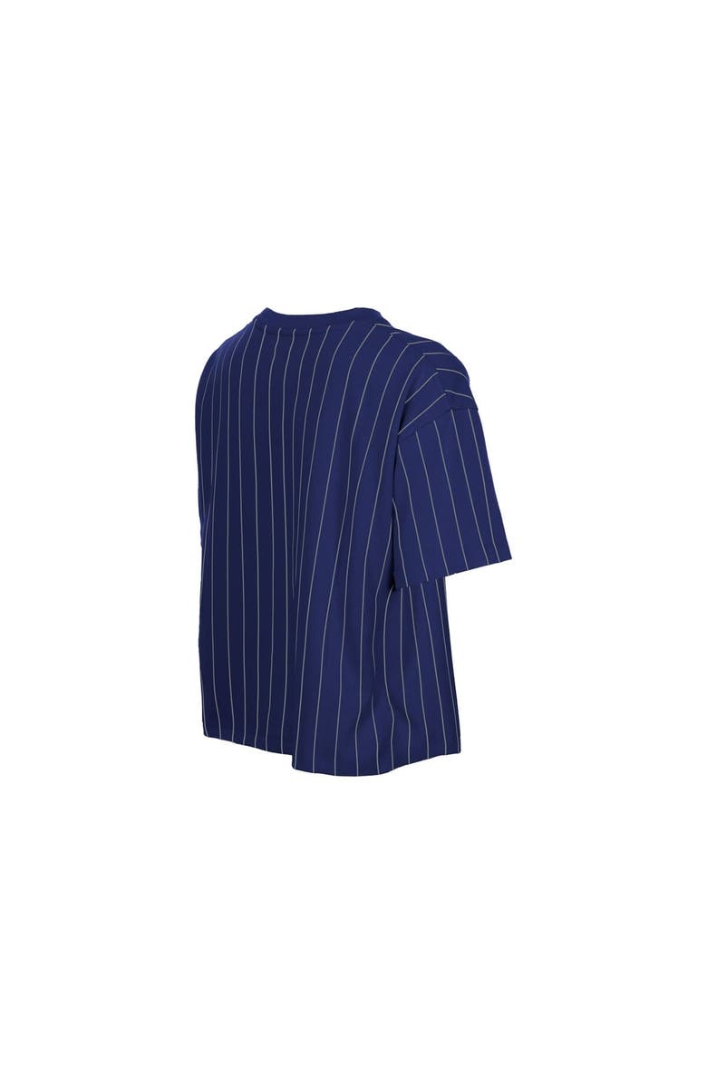 New Era Women's New Era  Royal Los Angeles Dodgers Throwback Meshback Pinstripe Boxy T-Shirt, Alternate, color, Royal