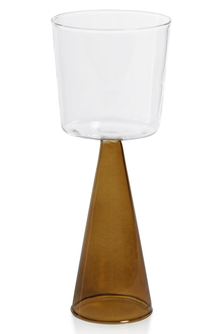 Viterbo Set of 4 Red Wine Glasses, Main, color, CLEAR/ AMBER