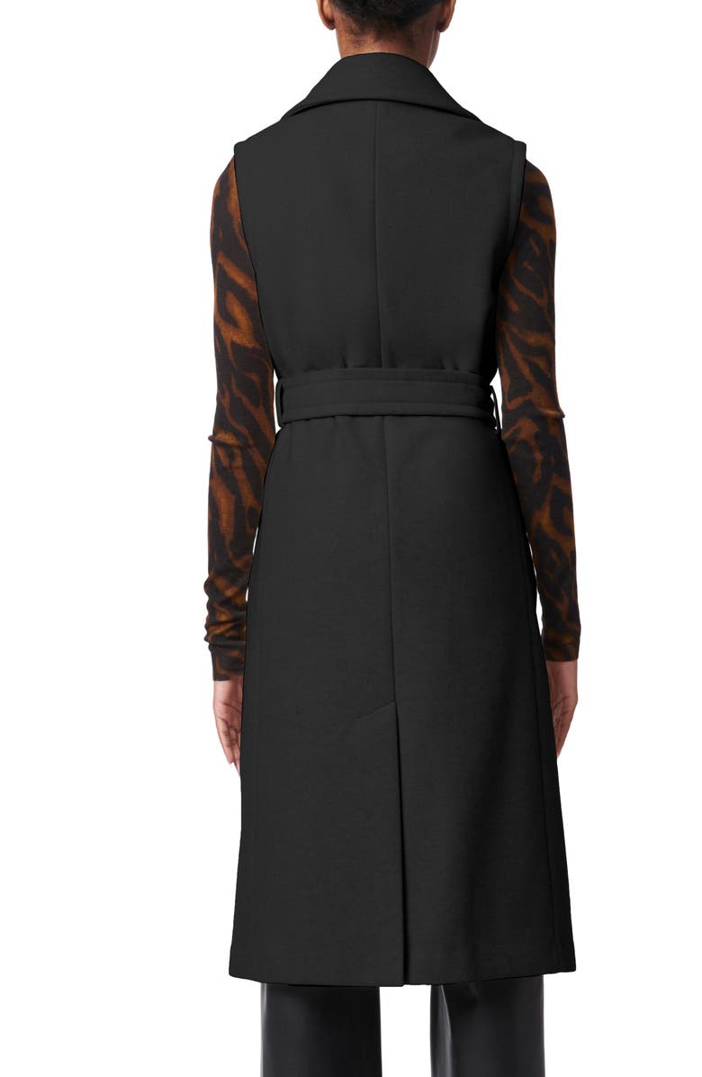 Bernardo Belted Long Vest, Alternate, color, 